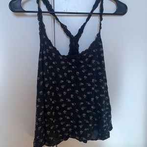 Forever 21 | Black floral print top